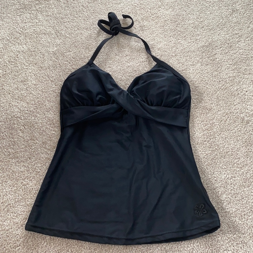 Hapari Tankini Swimsuit Top in Black